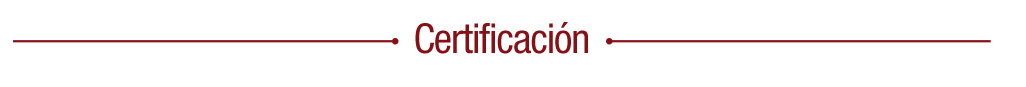 Certificación